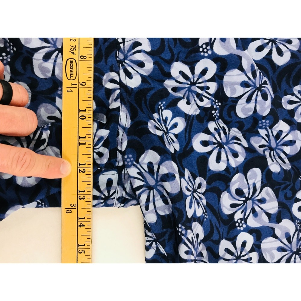 Old Navy Shorts Women's Size Small Navy Blue Floral Swim Trunks Lined Drawstring - Picture 5 of 7